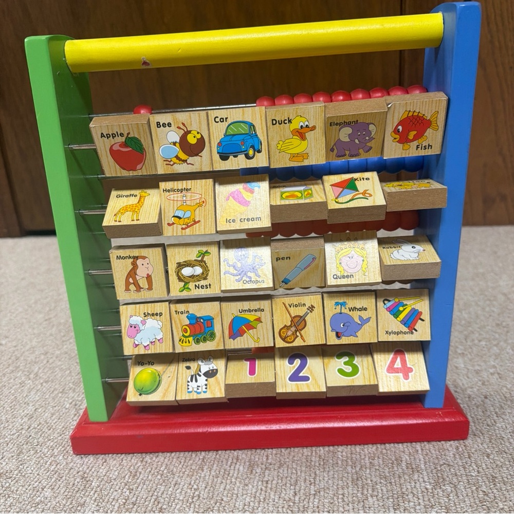 Multicolor Alphabet Learning Abacus - Picture 2 of 12